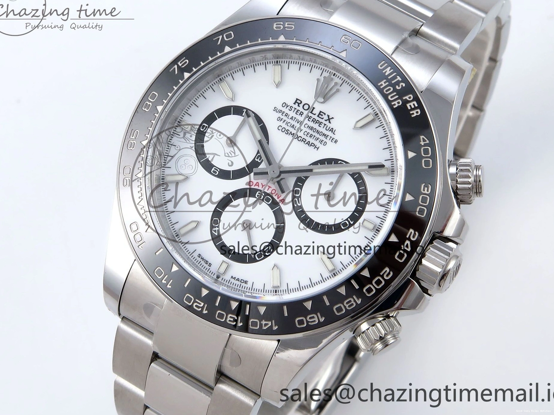 AAA Replica Watches SS White 126500 on SH Best 904L Edition 862 Daytona 1:1 Bracelet QF+ Steel Dial Reliable 1224